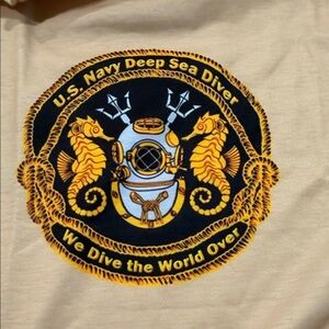 US Navy Diver - Beige Graphic Tee